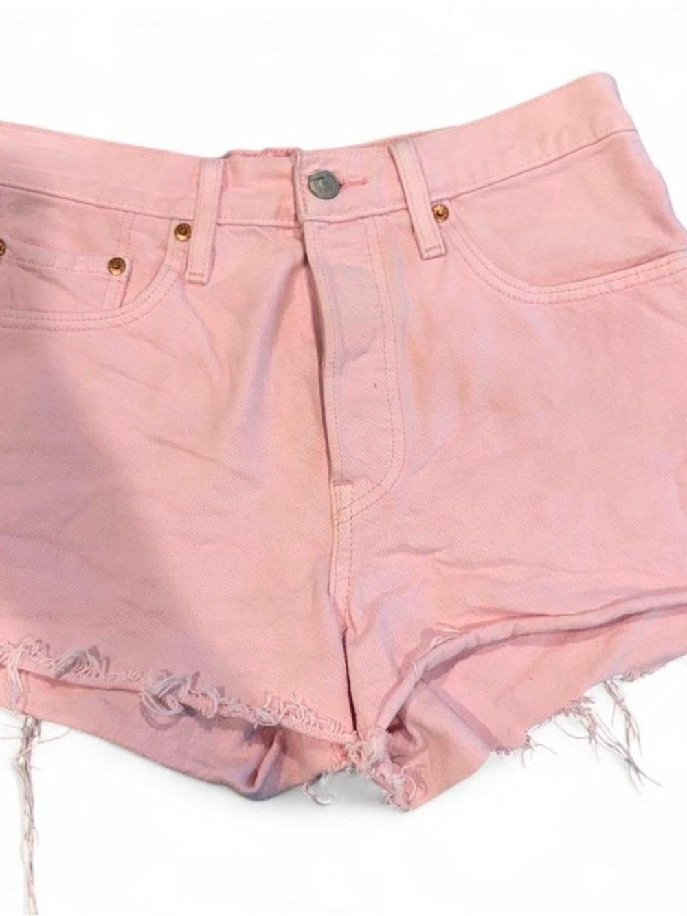 Levi’s 501 Pink Denim Cutoff Shorts